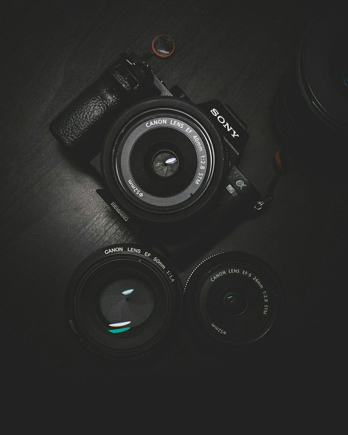 A camera on a tripod in a studio